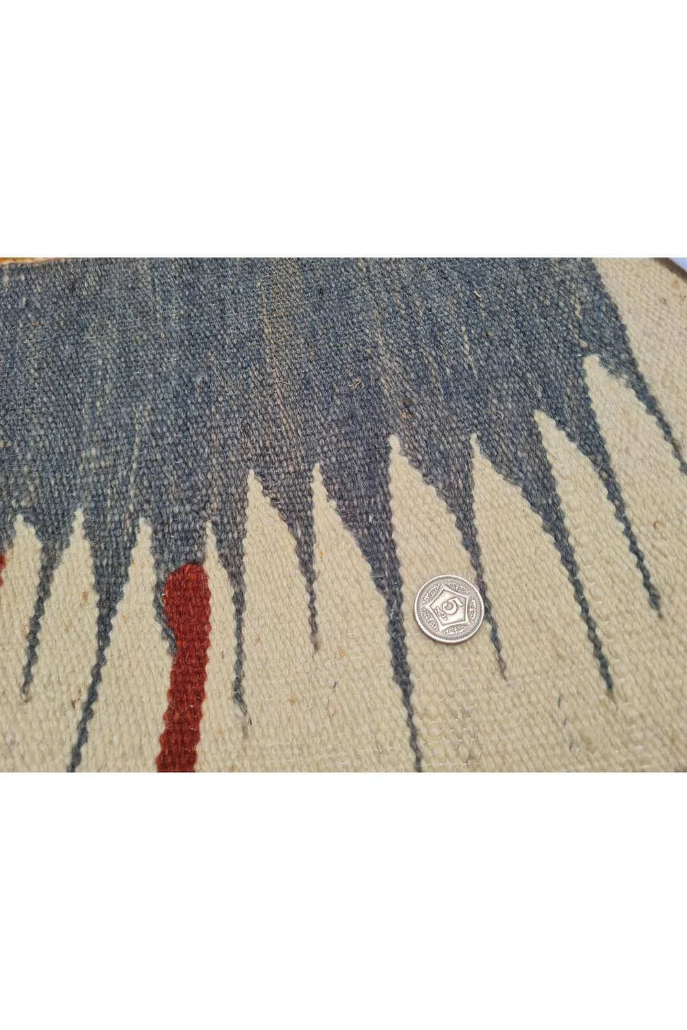 Rare Hand Knotted Vintage Bulgaria Pictorial Kilim Wool Area Rug 5.5 x 3.0 Ft