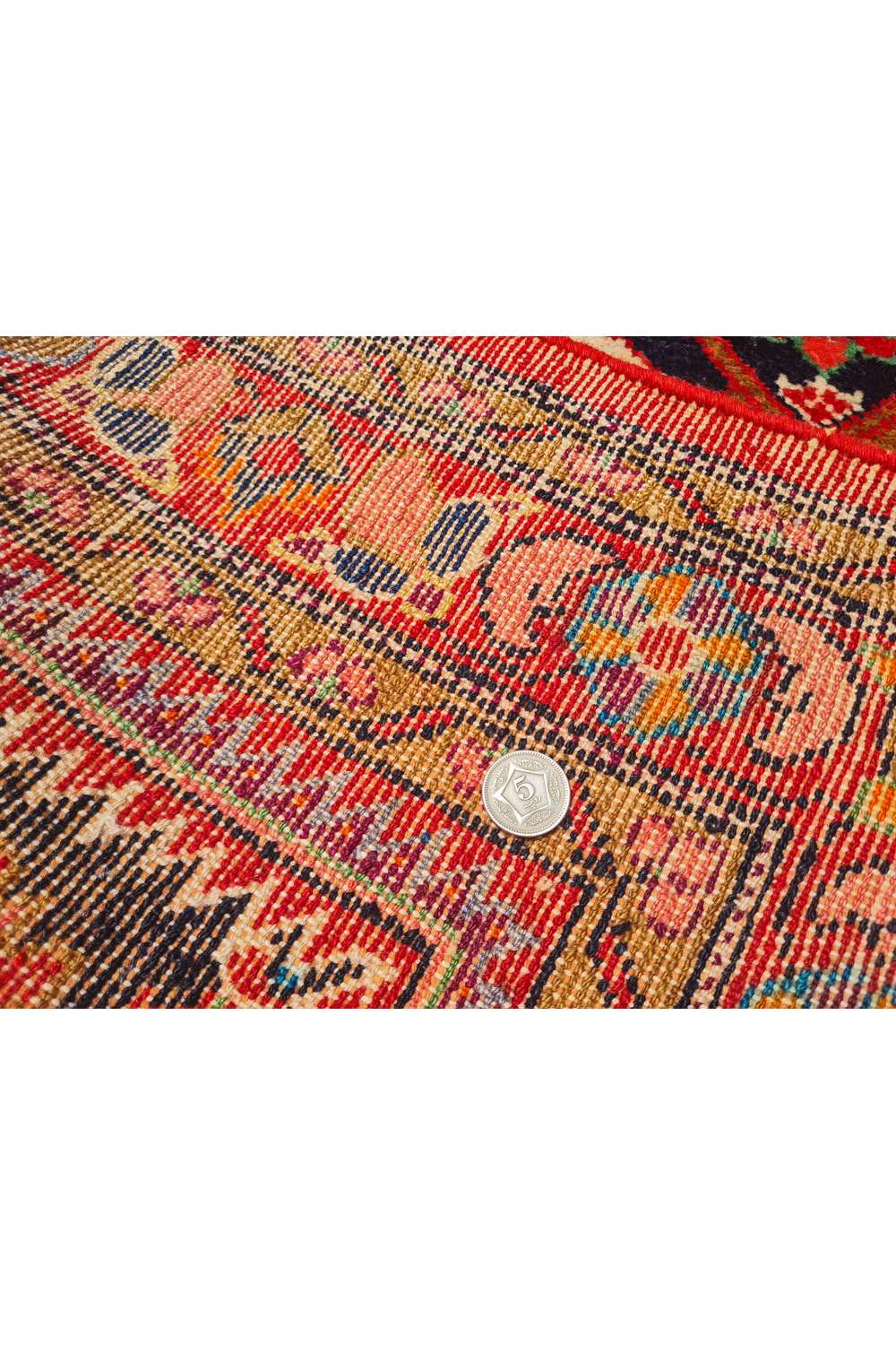 Amazing Hand Knotted Vintage Hamidoun Wool Area Rug 5.0 x 3.7 Ft