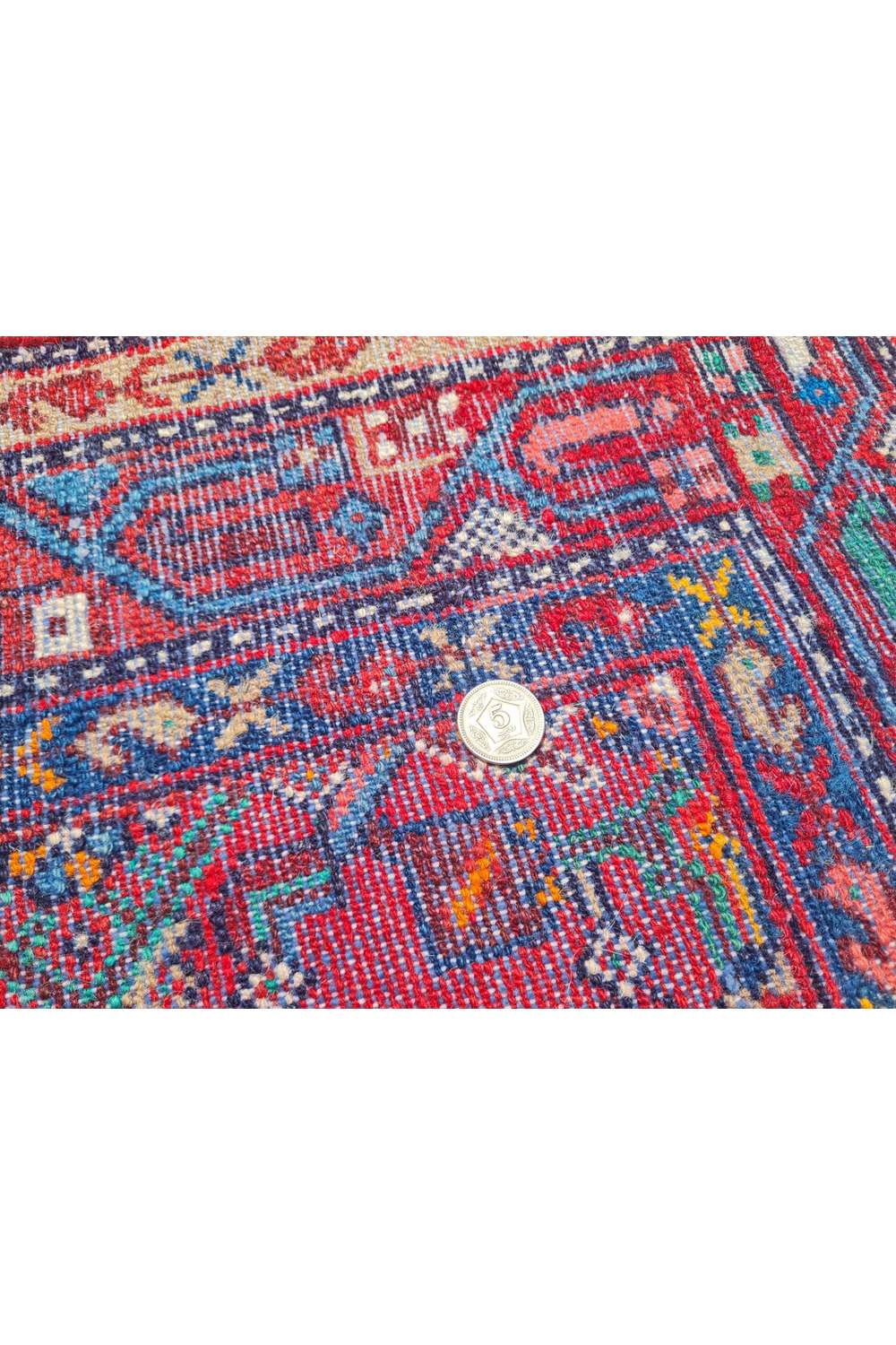 Amazing Hand Knotted Vintage Ceena Wool Area Rug 5.3 x 3.6 Ft