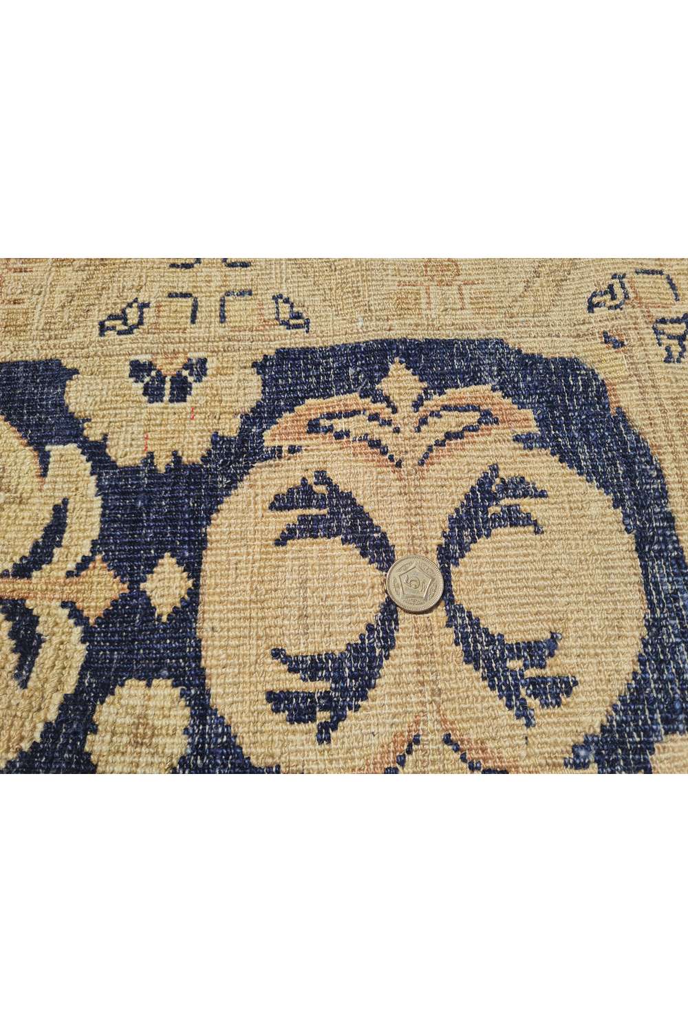 Amazing Hand Knotted Vintage Afghan Chobi Wool Area Rug 11.5 x 8.4 Ft