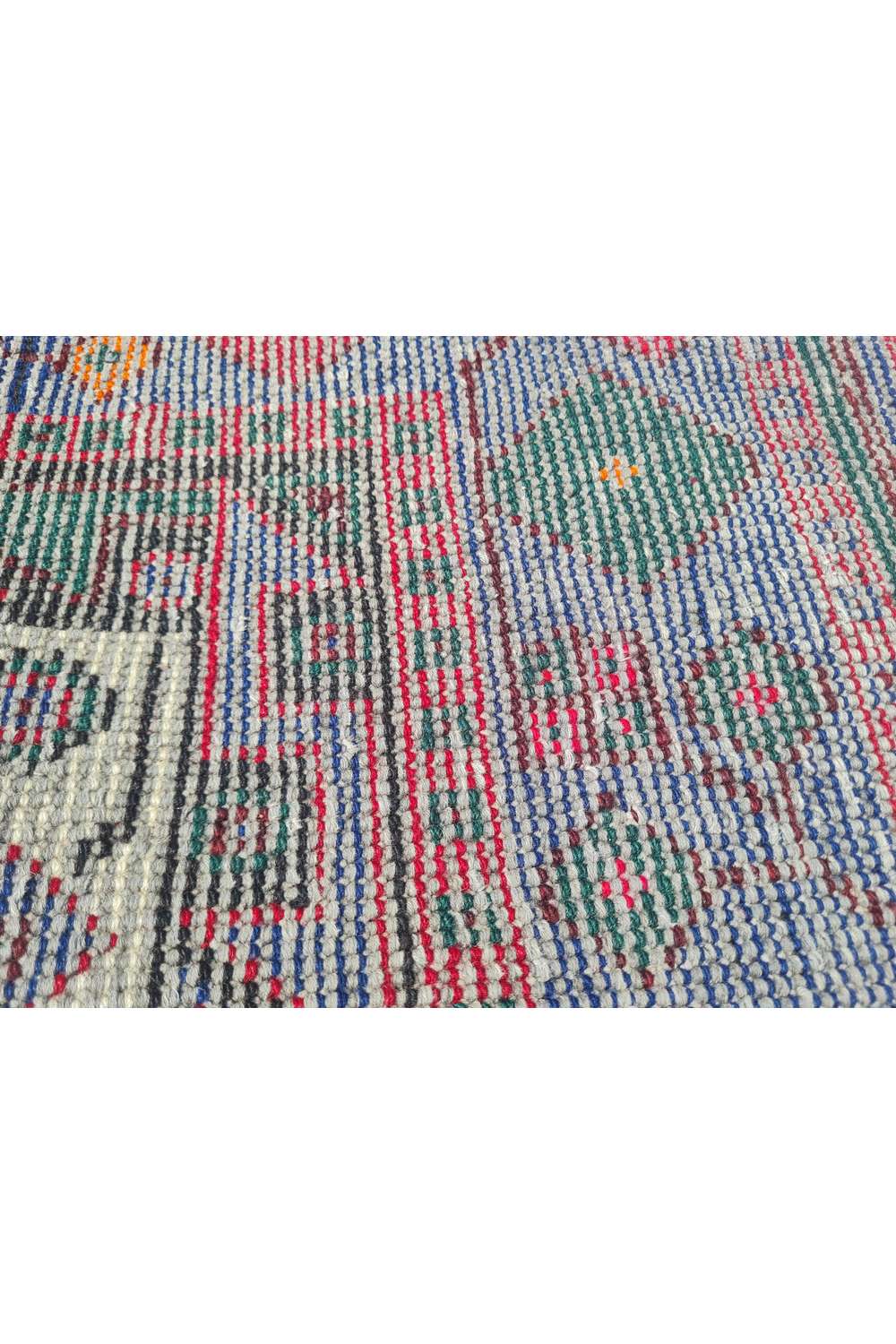 Amazing Hand Knotted Vintage Persian Afshour Wool Area Rug 11.2 x 6.3 Ft
