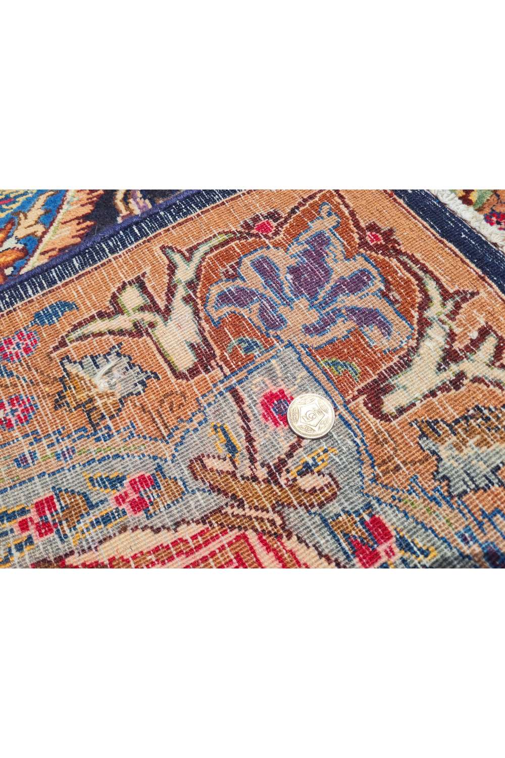 Amazing Hand Knotted Antique Persian Kashmaar Wool Area Rug 11.2 x 8.3 Ft