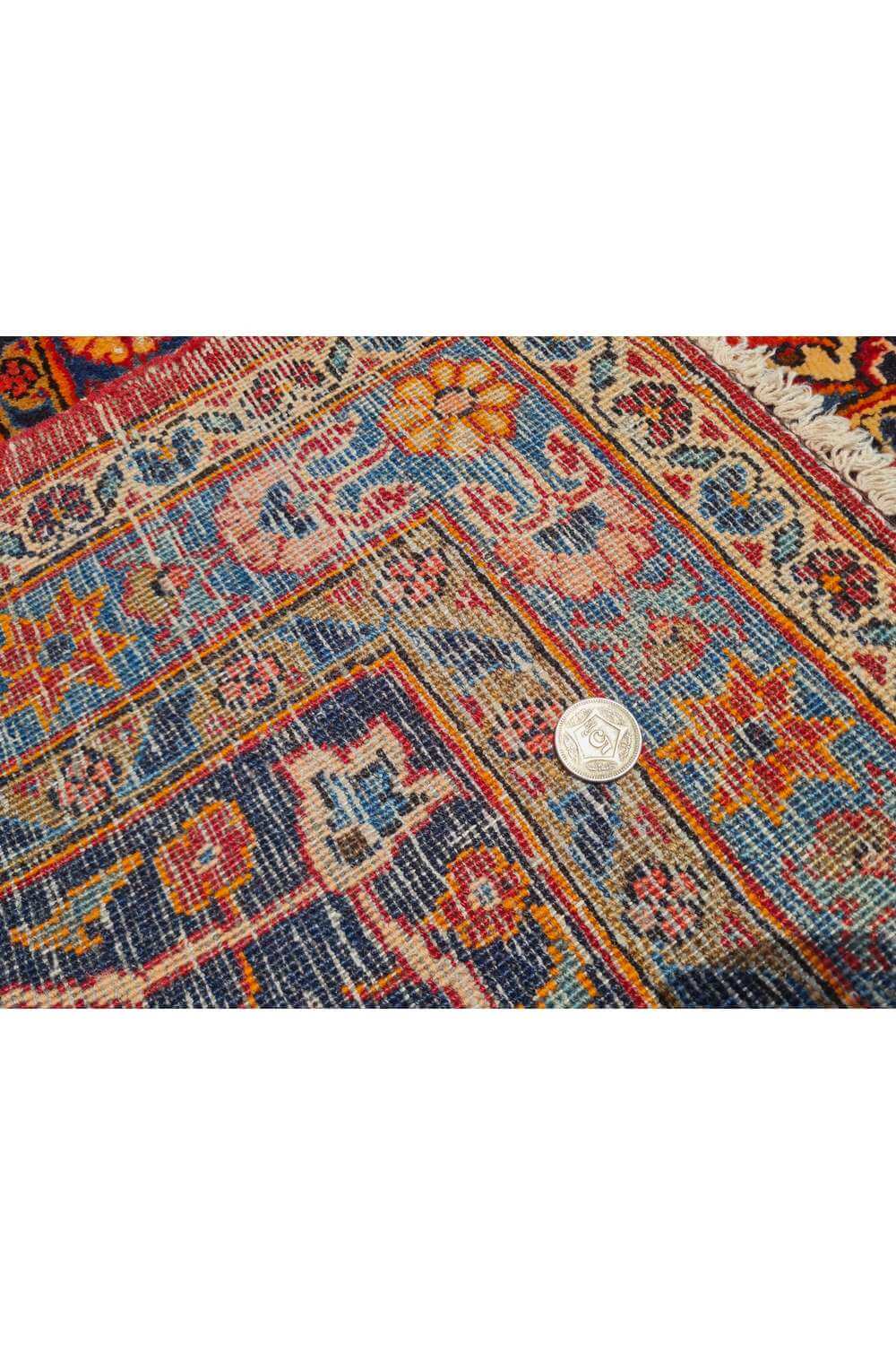 Amazing Hand Knotted Antique Qashoun Wool Area Rug 12.7 x 9.0 Ft