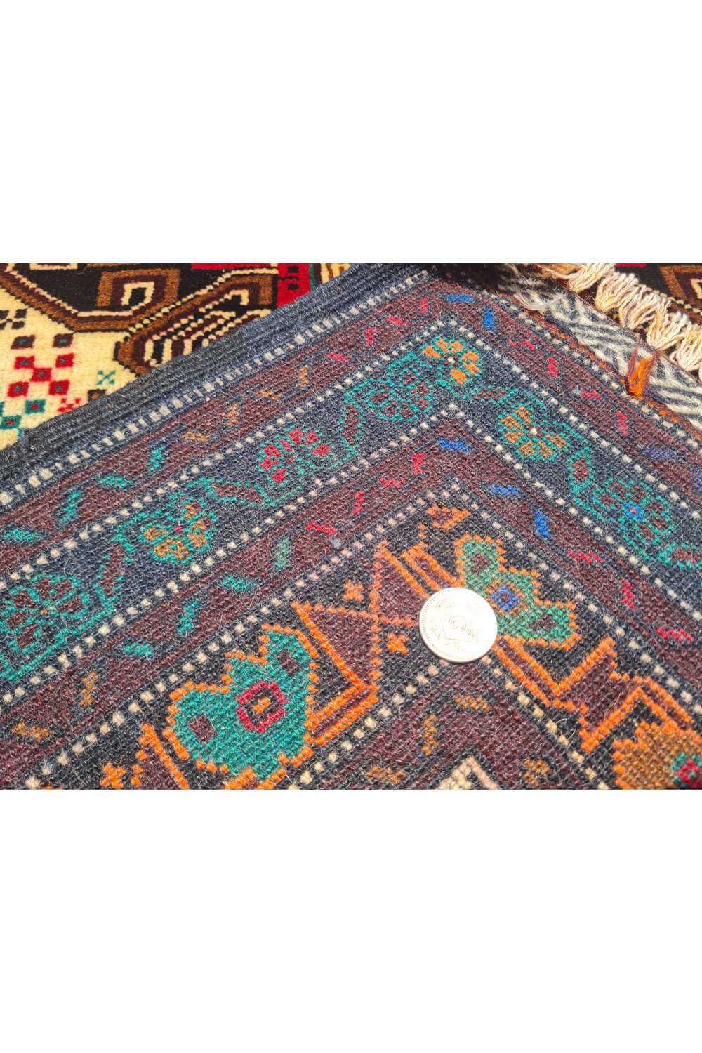Rare Hand Knotted Vintage Afghan Adras Khan Balouch Wool Area Rug 4.4 x 2.9 Ft