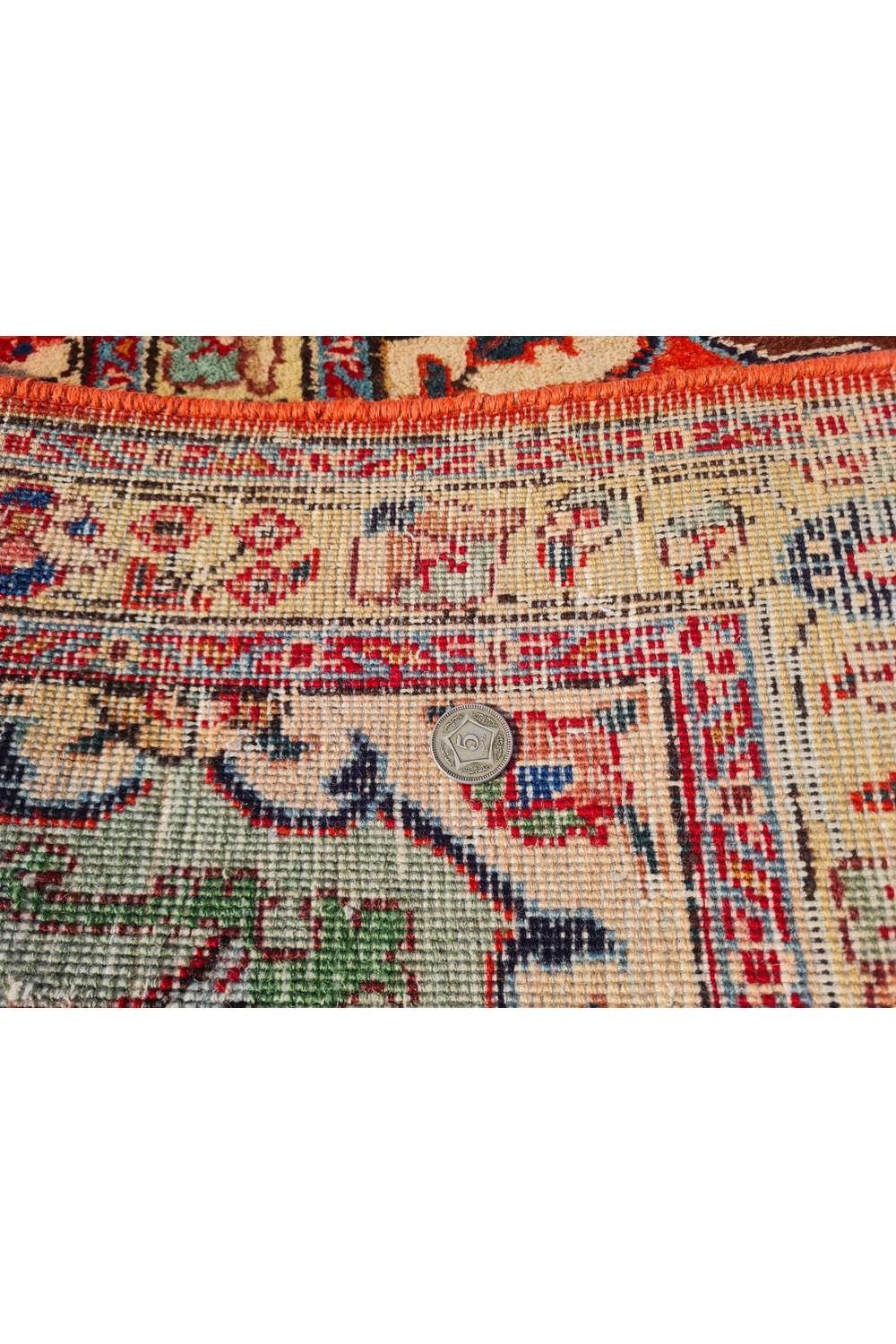 Amazing Hand Knotted Vintage Baghtiyaar Pictorial Wool Area Rug 12.10 x 9.5 Ft