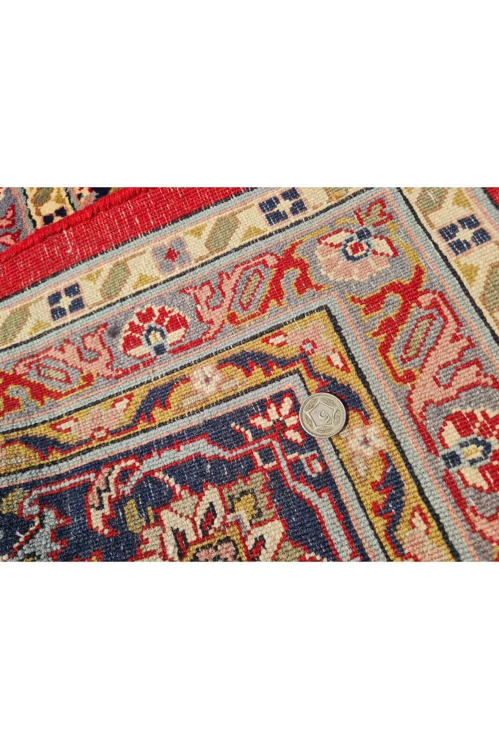 Amazing Hand Knotted Vintage Mashad Wool Area Rug 10.0 x 8.1 Ft