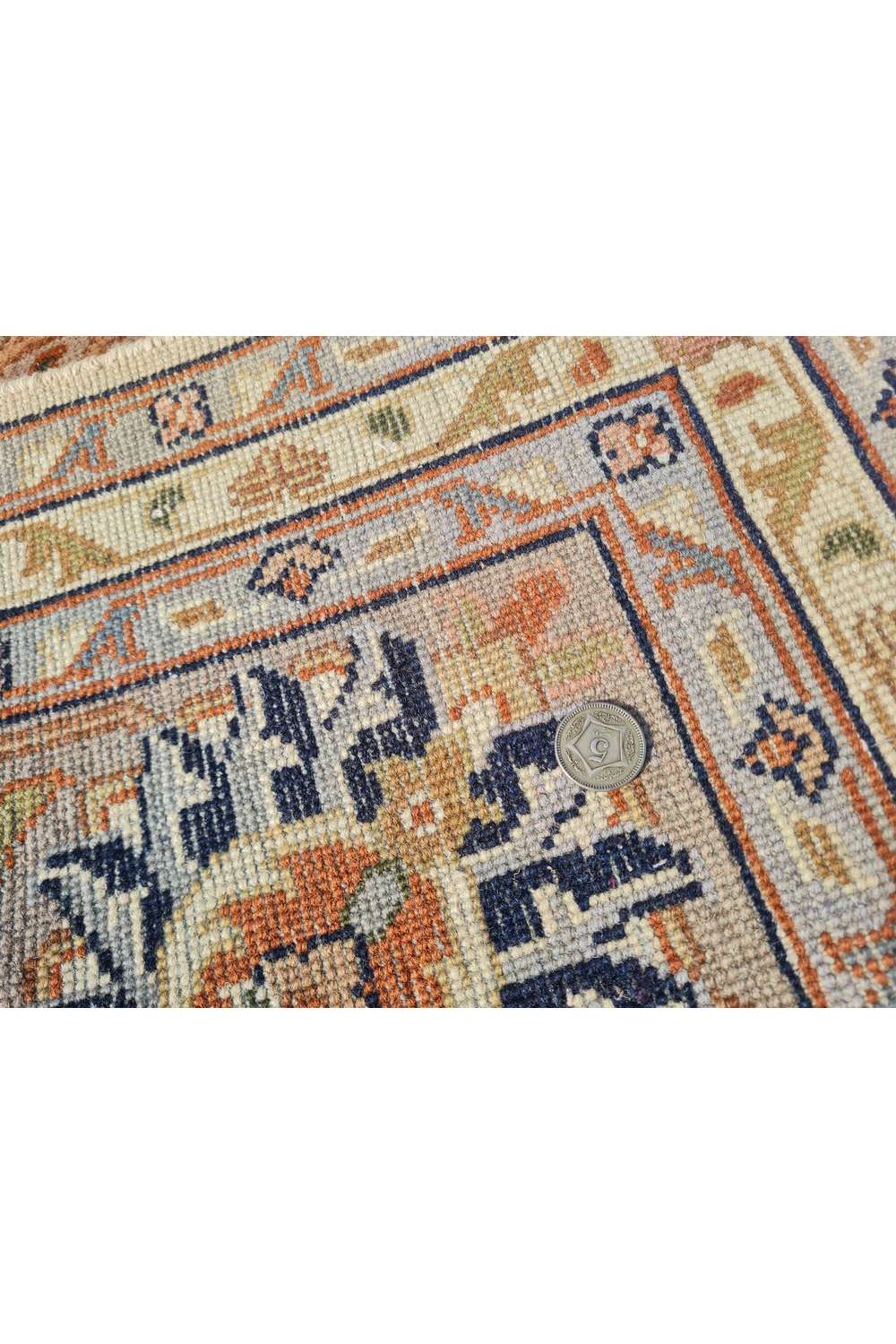 Amazing Hand Knotted Vintage Persian Tabriz Wool Area Rug 11.8 x 8.0 Ft
