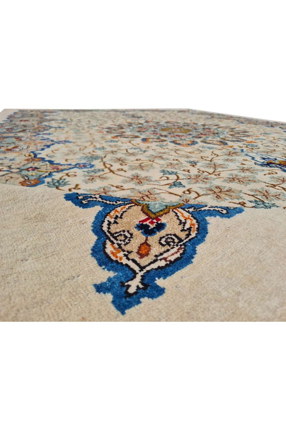 Amazing Hand Knotted Vintage Qirmoun Wool Area Rug 11.7 x 7.11 Ft