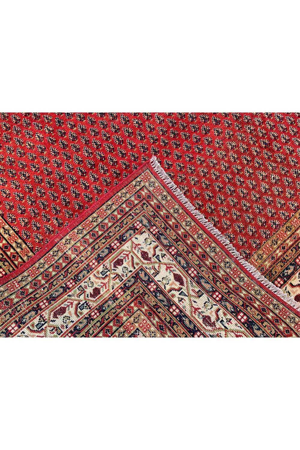 Amazing Hand Knotted Antique Badam Gul Wool Area Rug 10.10 x 7.11 Ft