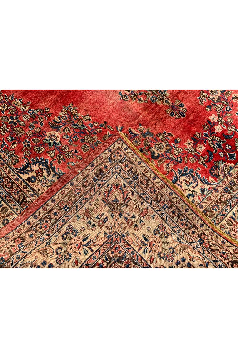 Amazing Hand Knotted Antique Persian Hamadan Wool Area Rug 12.2 x 8.10 Ft