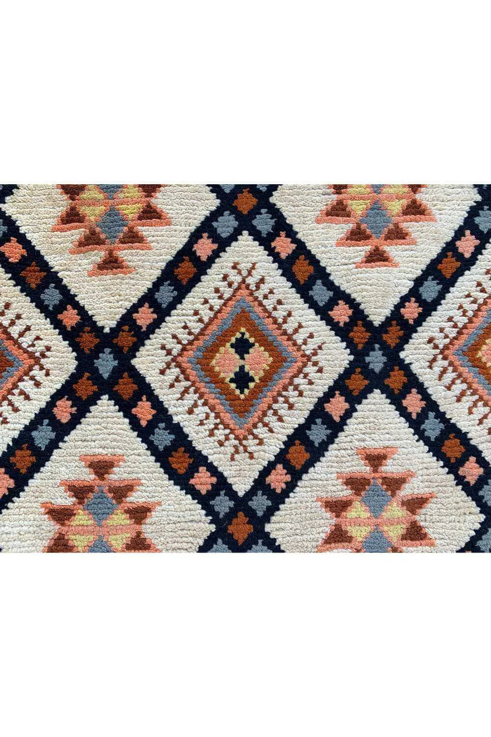 Amazing Hand Knotted Turkish Wool Area Runner Rug 8.9 x 3.0 Ft