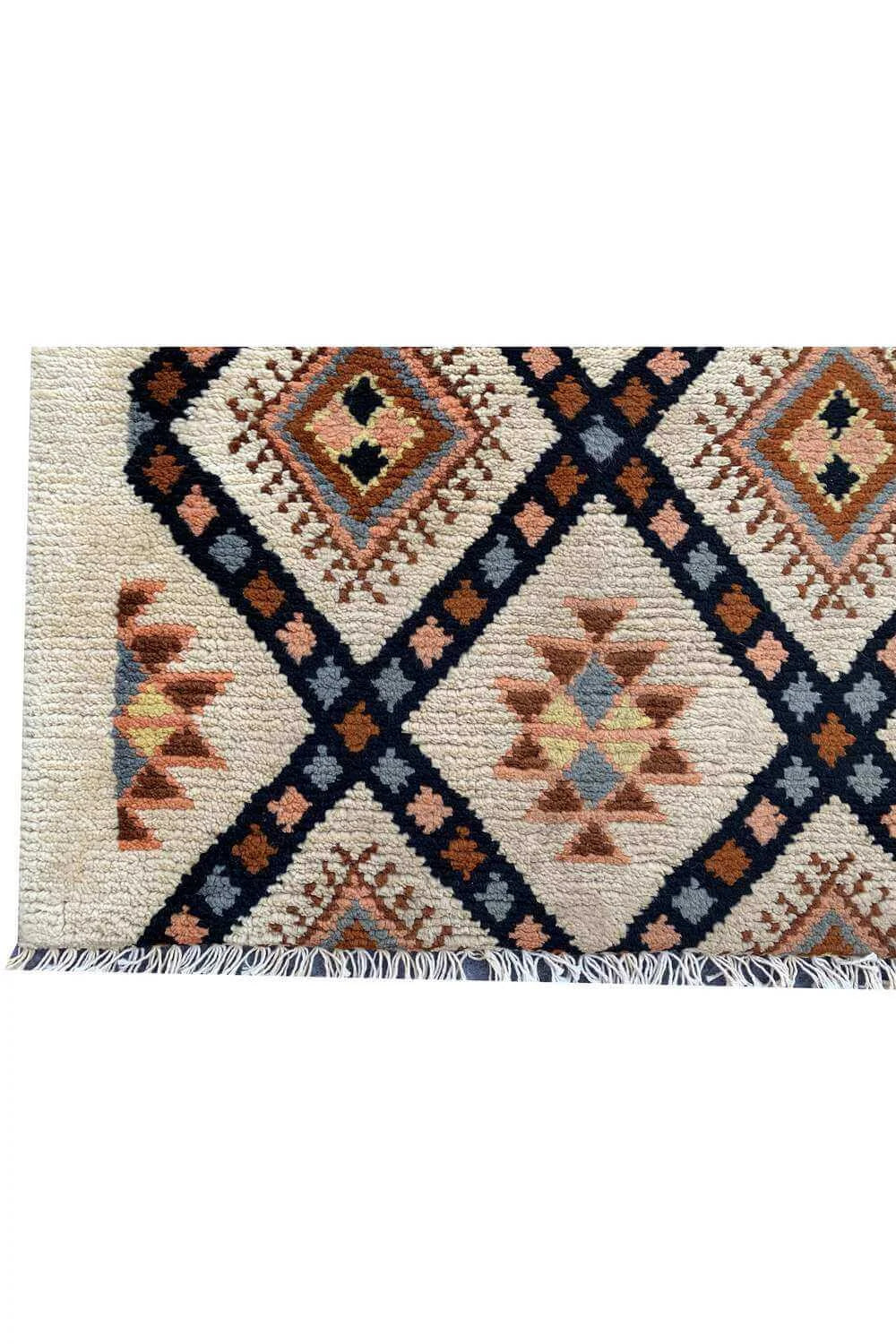 Amazing Hand Knotted Turkish Wool Area Runner Rug 8.9 x 3.0 Ft