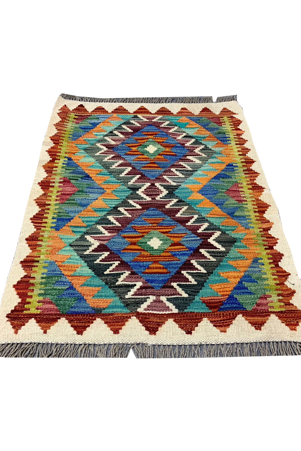 MODERN CHOBI KILIM 3.8 X 2.1 FT