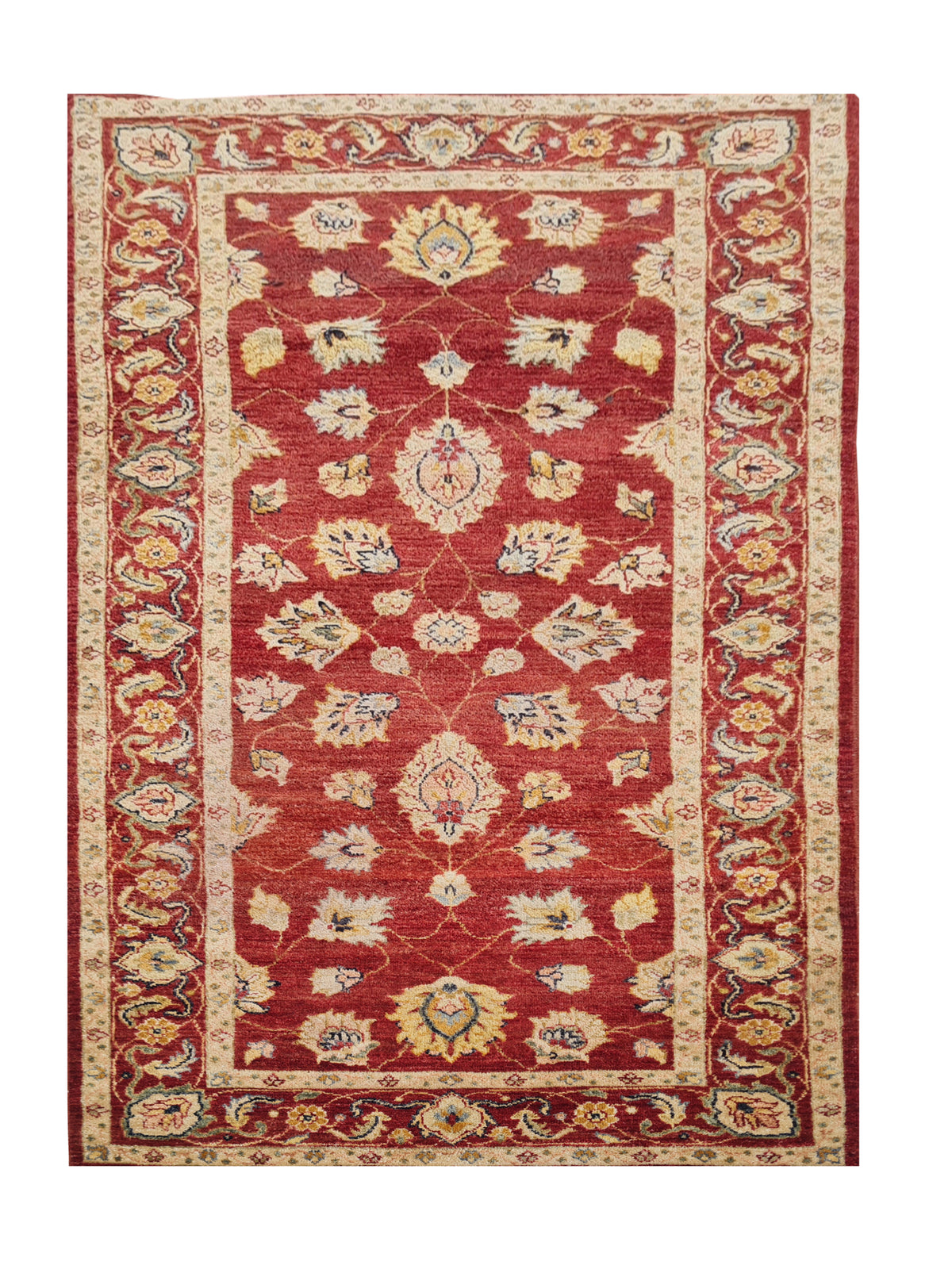 Amazing Handmade Hand Knotted Vintage Afghan Chobi Wool Area Rug 6 x 3 Ft