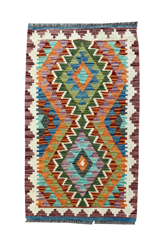MODERN CHOBI KILIM 2.11 X 1.11 FT