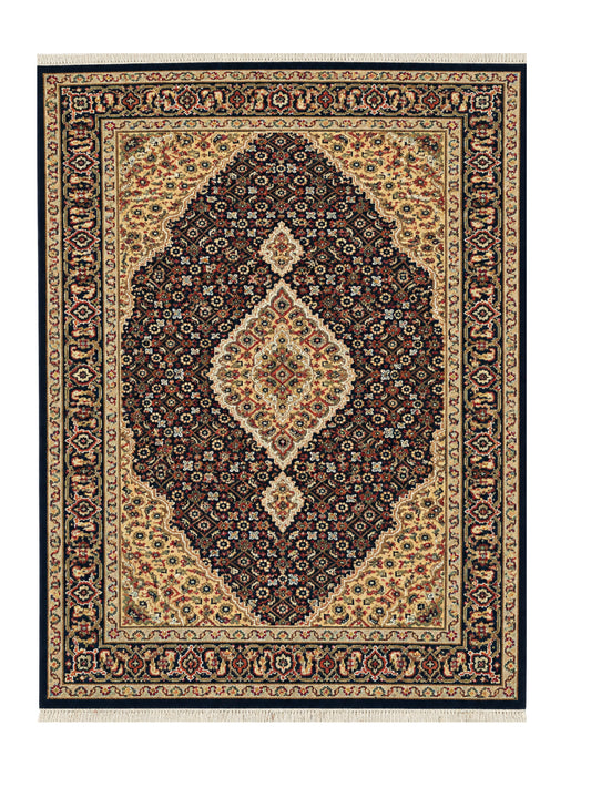 Amazing Hand Knotted Vintage Persian Tabriz Wool Area Rug 4.7 x 2.5 Ft