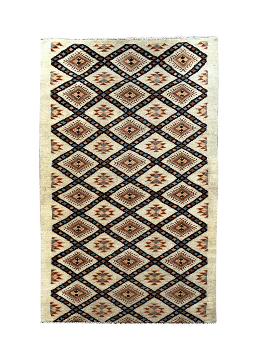 Amazing Hand Knotted Turkish Wool Area Runner Rug 8.9 x 3.0 Ft