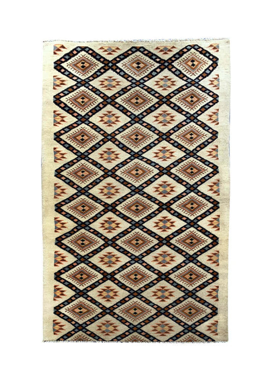 Amazing Hand Knotted Turkish Wool Area Runner Rug 8.9 x 3.0 Ft