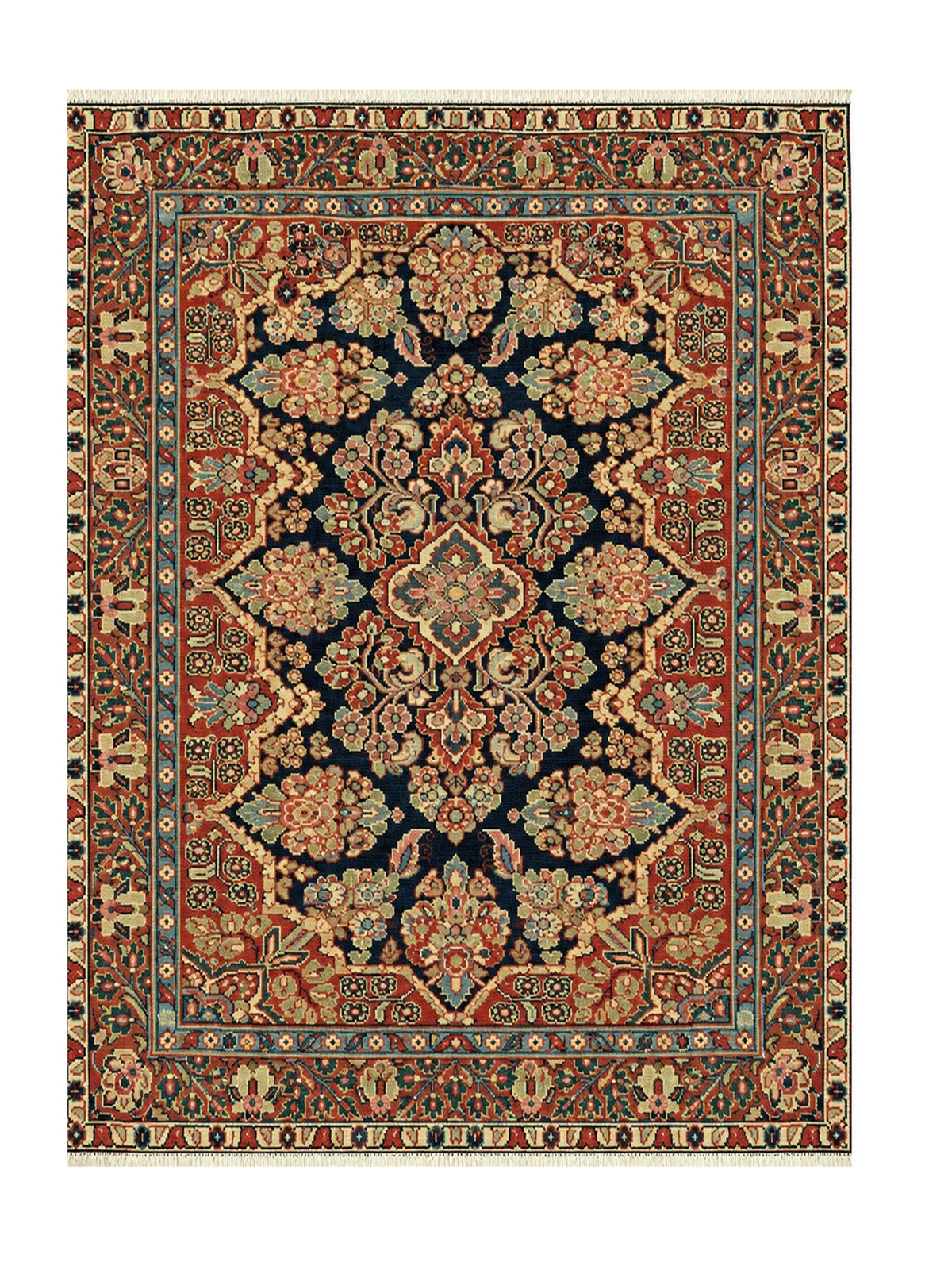 Amazing Hand Knotted Antique Persian Bakhtiyaar Wool Area Rug 6.5 x 4.2 Ft