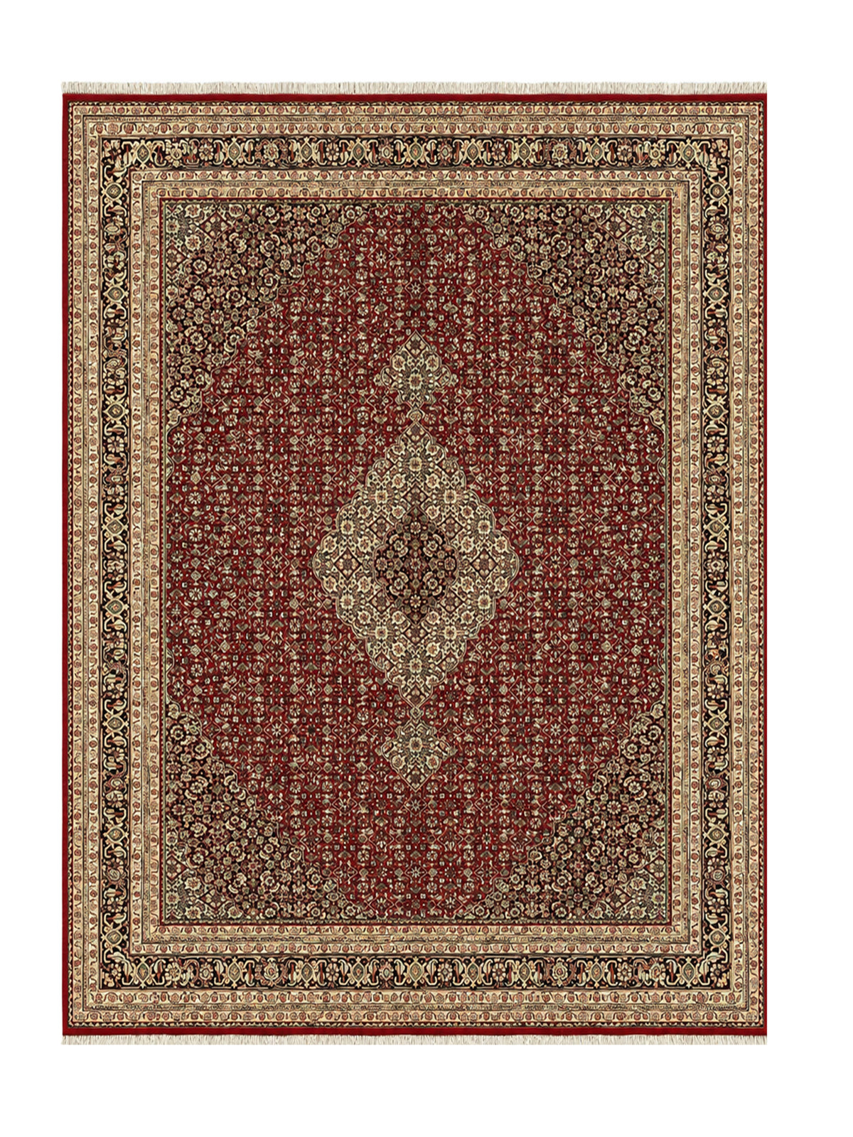 Amazing Hand Knotted Vintage Bijour Wool Area Rug 11.2 x 8.4 Ft