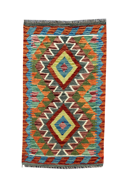 MODERN CHOBI KILIM 2.11 x 2.0 Ft