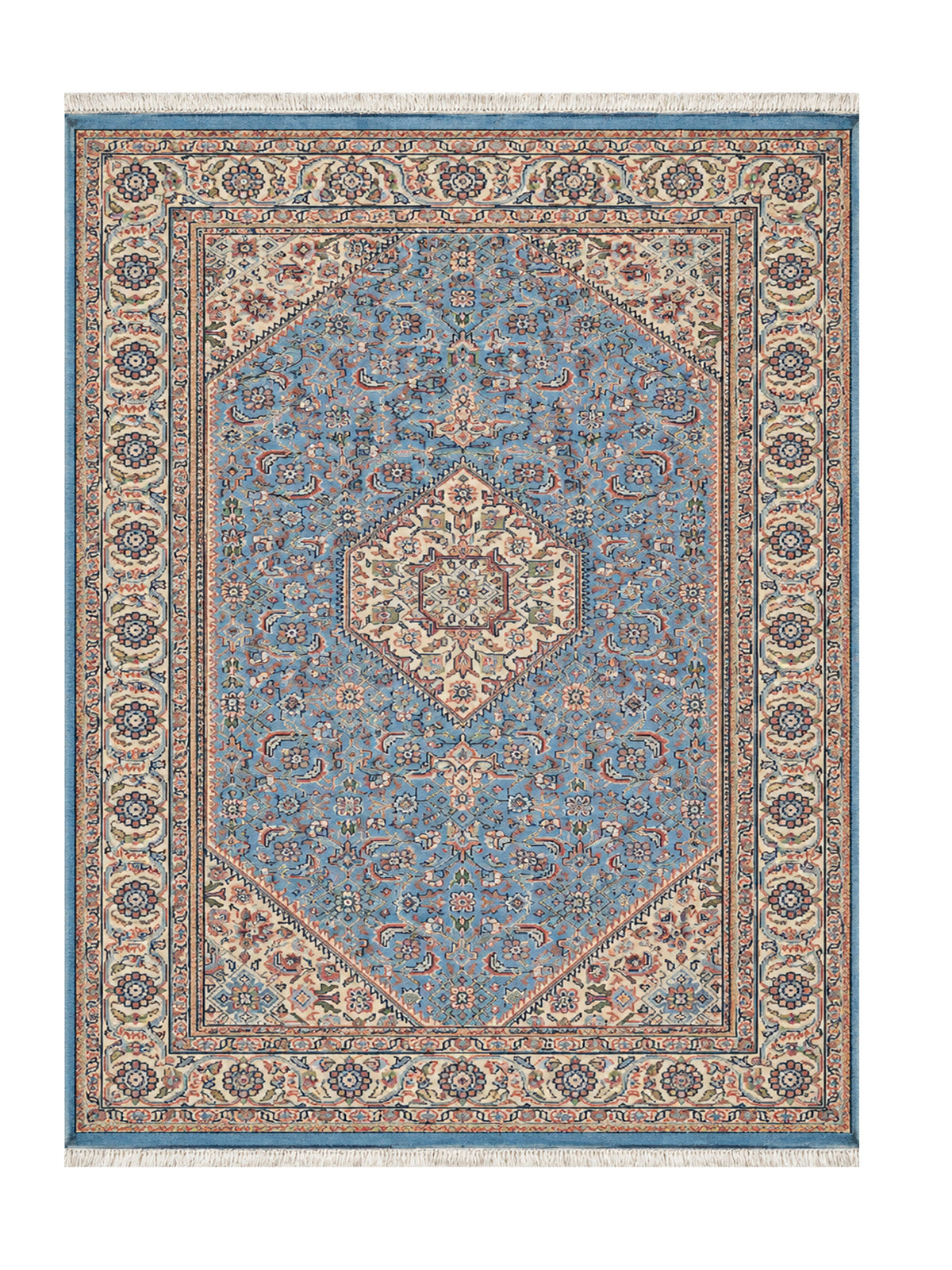 Amazing Hand Knotted Vintage Bijar wool Area Rug 6.2 x 4.1 Ft