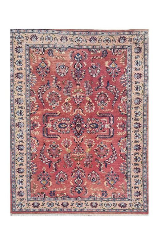 Amazing Hand Knotted Vintage Double Knot Wool Area Rug 5.2 x 3.2 Ft