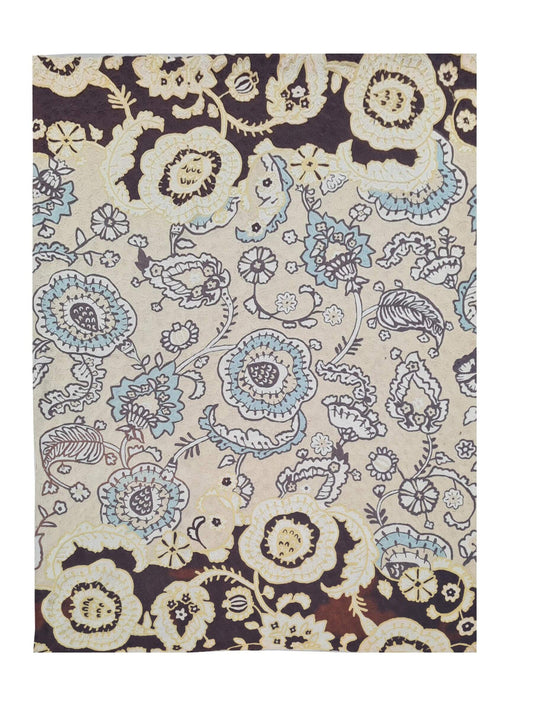 Hand Embroidered Needlework Vintage Kashmiri Textile Wall Hanging 5.10 x 4.0 Ft