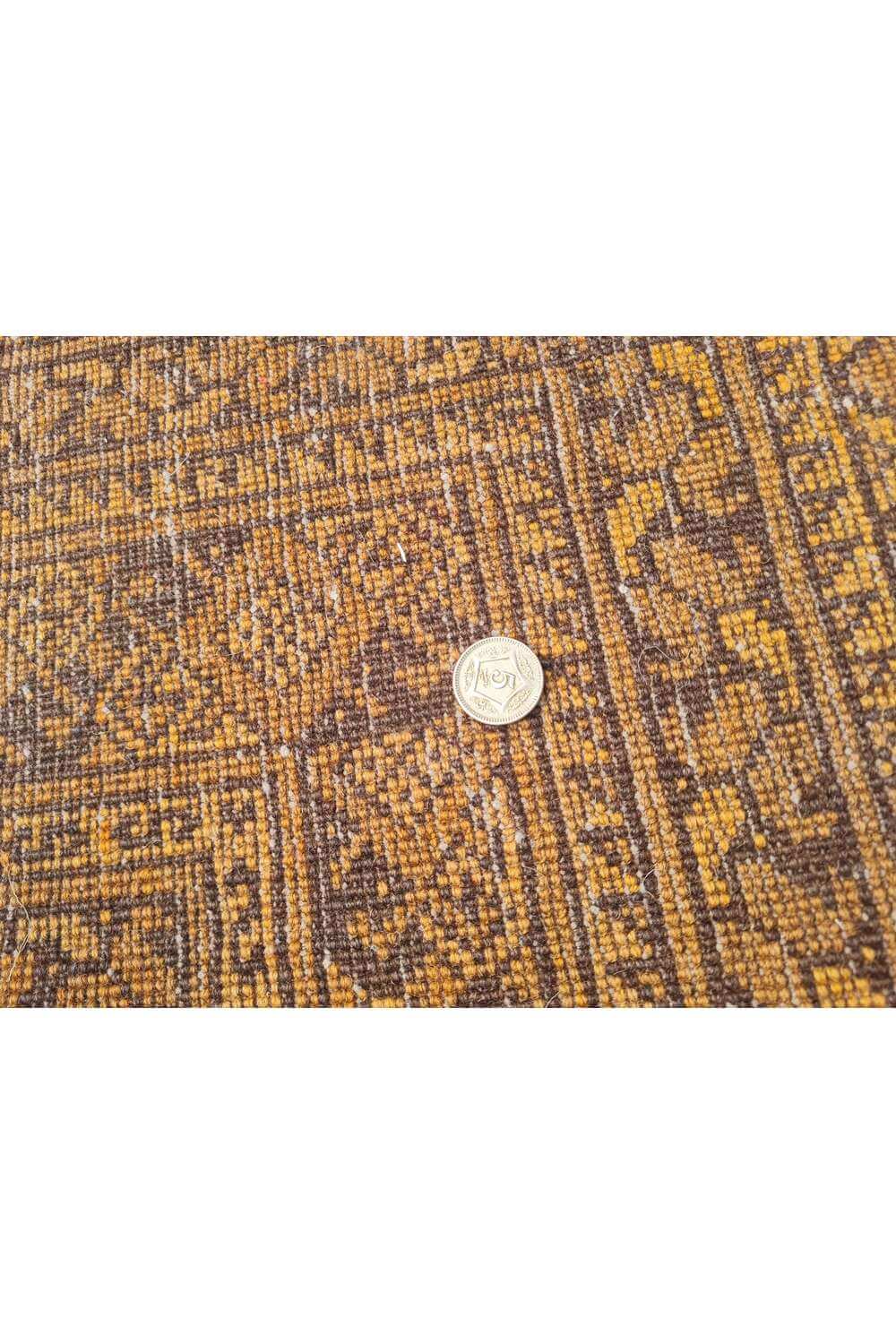 Rare Hand Knotted Vintage Afghan Turkmen Felpah Wool Area Rug 9.5 x 6.7 Ft