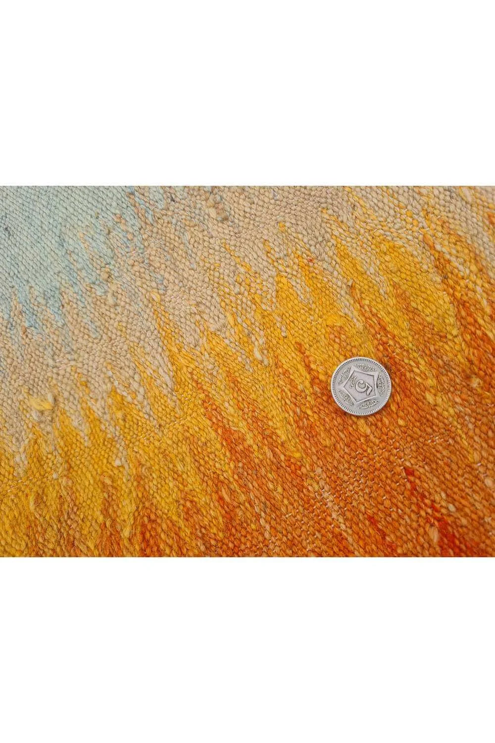 Rare Hand Knotted Vintage Bulgaria Pictorial Wool Kilim Area Rug 5.7 x 3.11 Ft