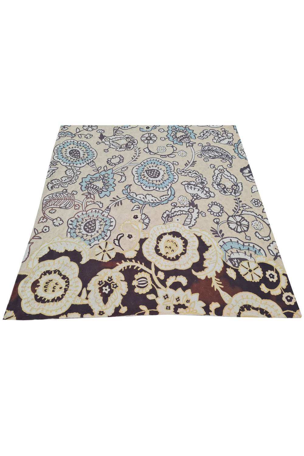 Hand Embroidered Needlework Vintage Kashmiri Textile Wall Hanging 5.10 x 4.0 Ft