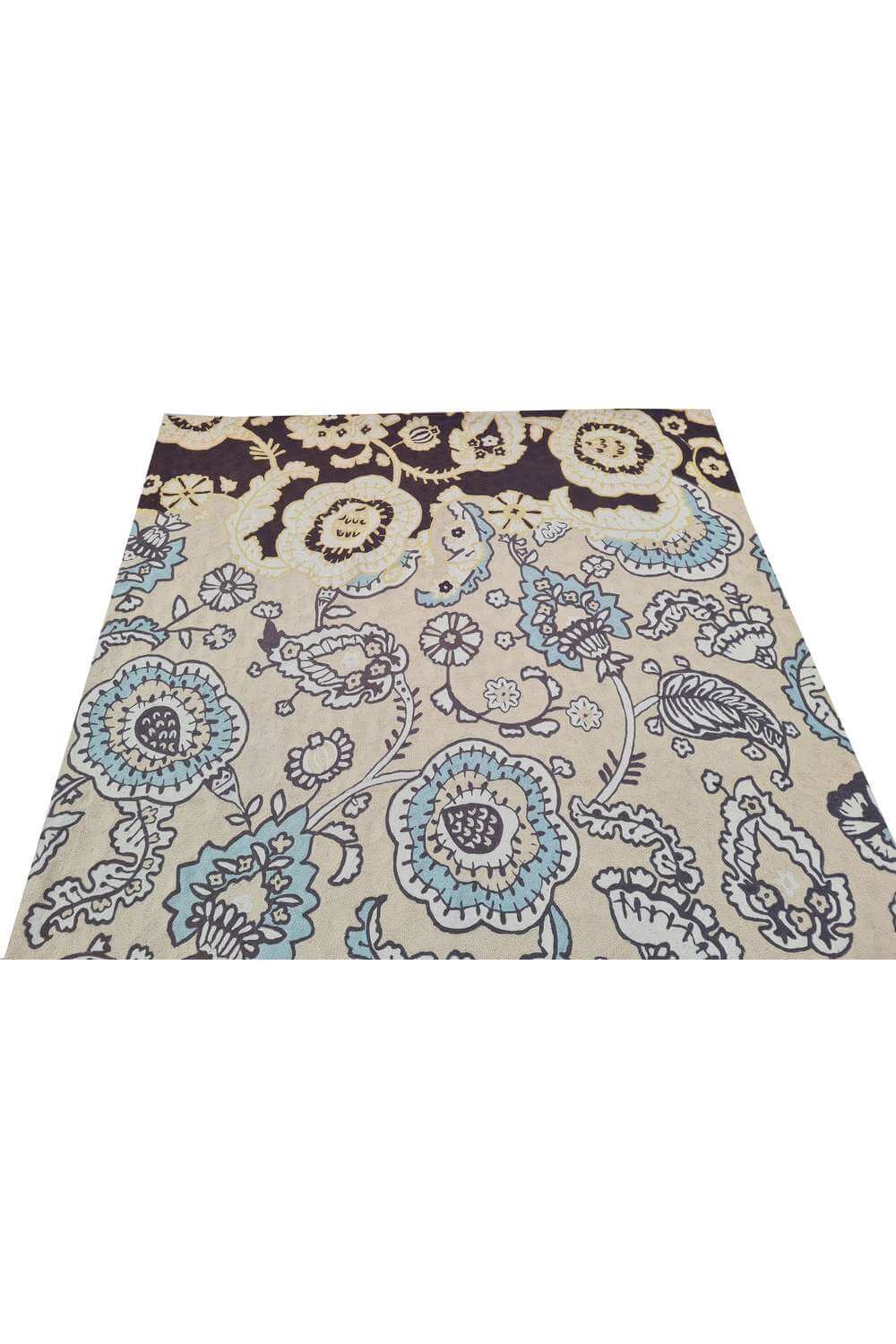 Hand Embroidered Needlework Vintage Kashmiri Textile Wall Hanging 5.10 x 4.0 Ft