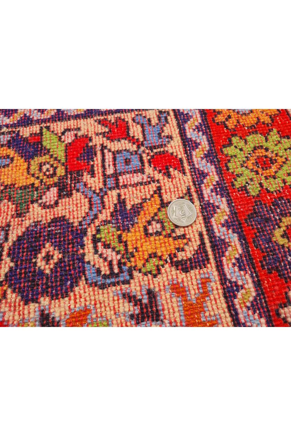 Amazing Hand Knotted Vintage Morocco Wool Area Rug 9.11 x 6.6 Ft