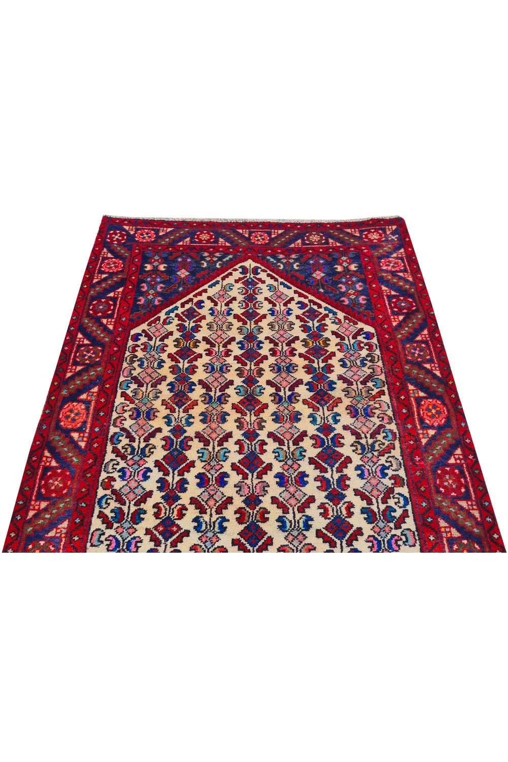 Amazing Hand Knotted Vintage Hamidoun Wool Area Rug 4.8 x 3.3 Ft