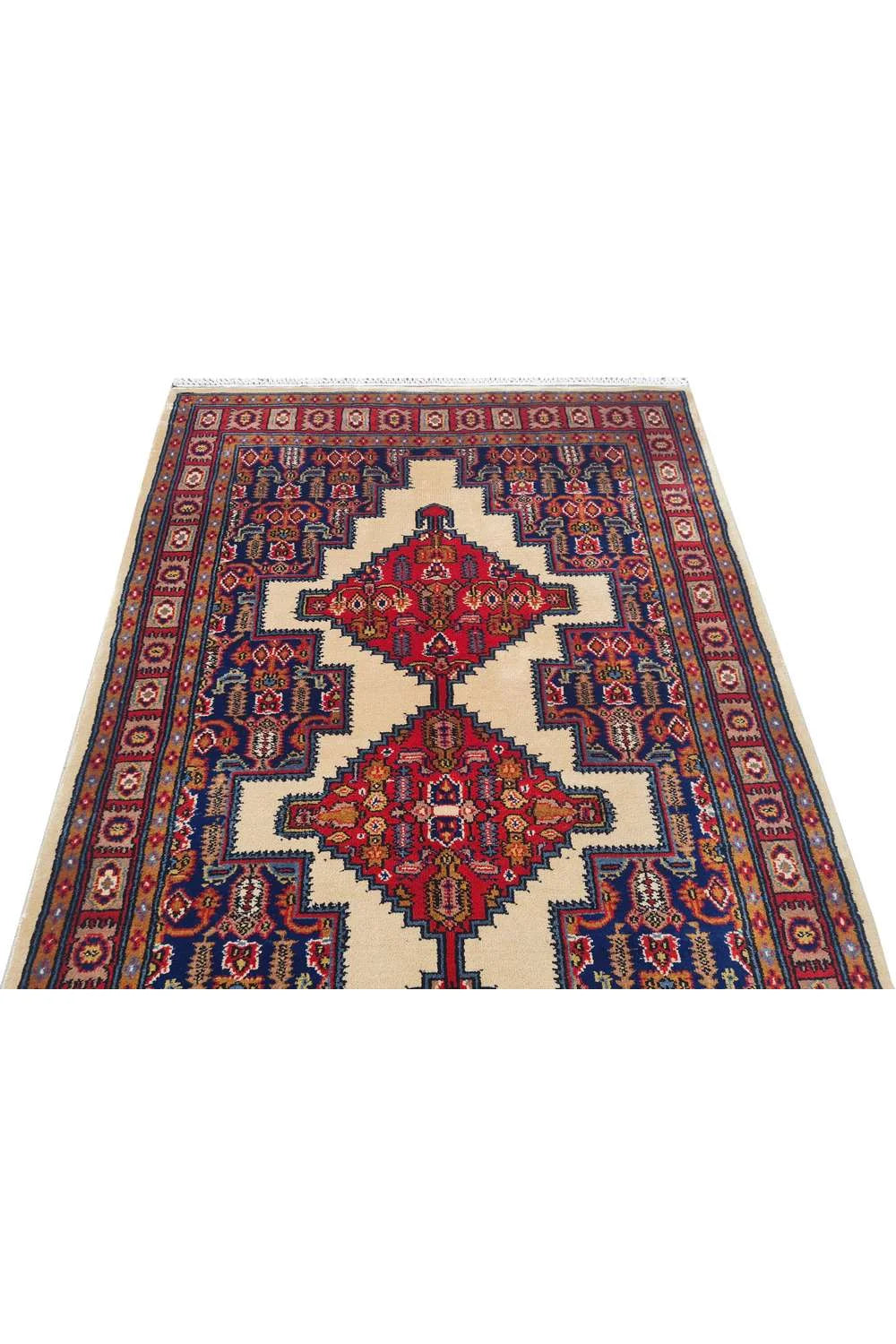 Amazing Hand Knotted Vintage Jaipuri Wool Area Rug 5.1 x 3.0 Ft