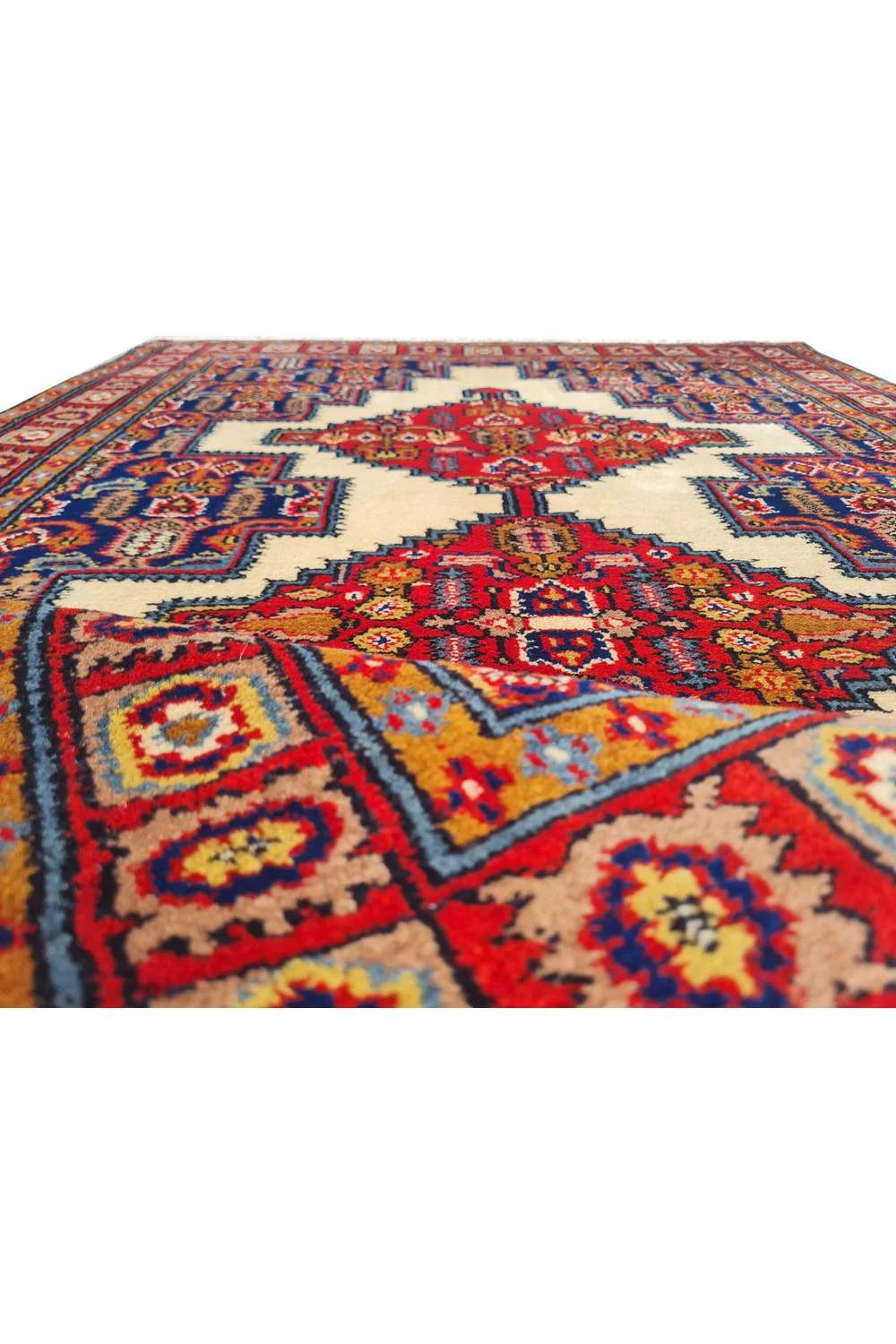 Amazing Hand Knotted Vintage Jaipuri Wool Area Rug 5.1 x 3.0 Ft