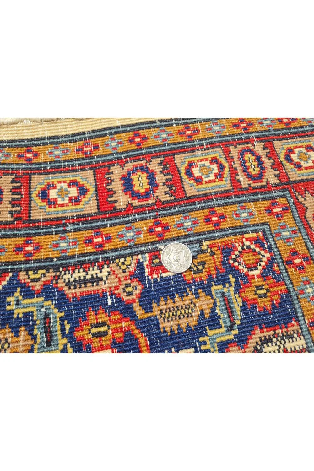 Amazing Hand Knotted Vintage Jaipuri Wool Area Rug 5.1 x 3.0 Ft