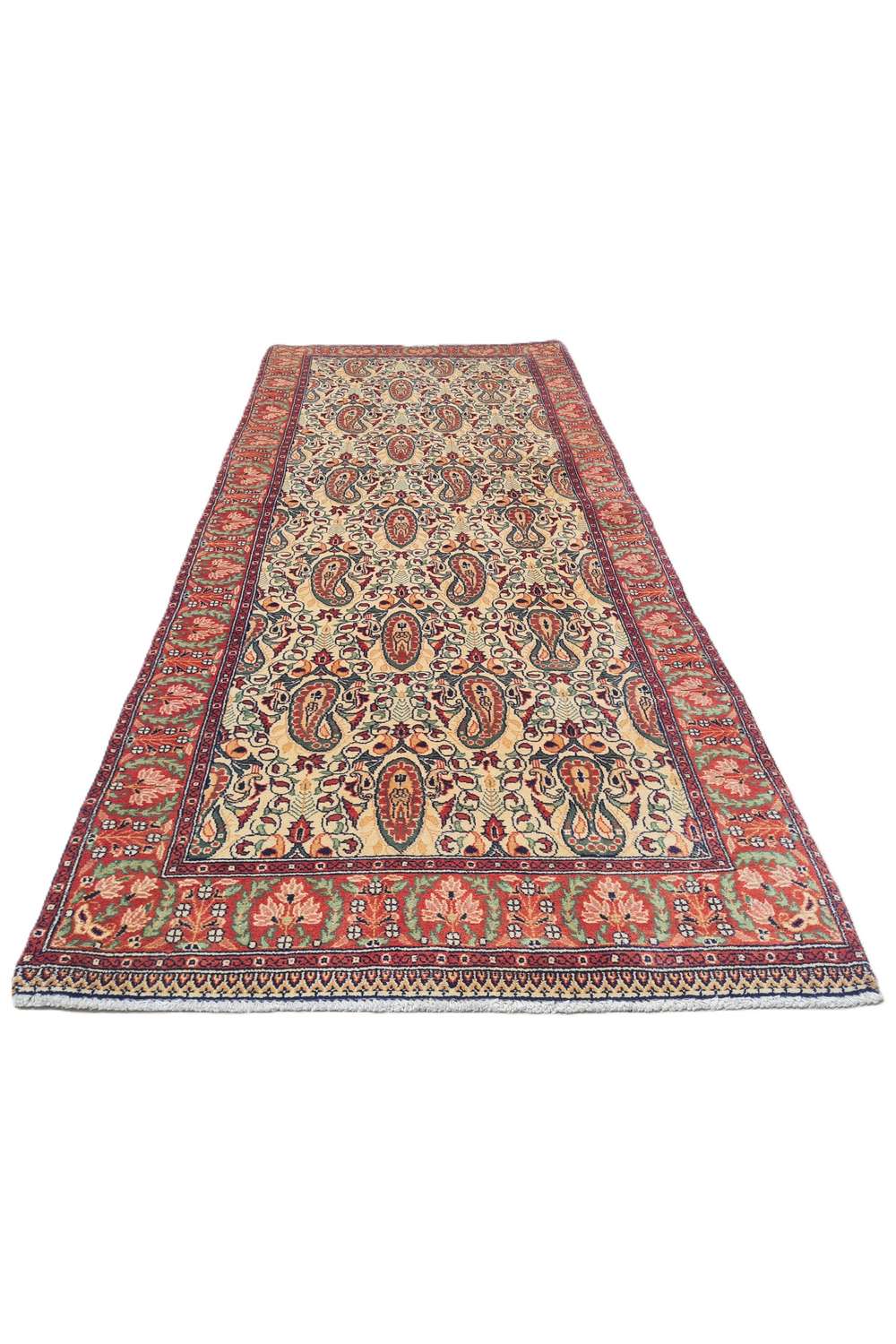Amazing Hand Knotted Vintage Double knot Wool Area Runner Rug 6.0 x 1.7 Ft
