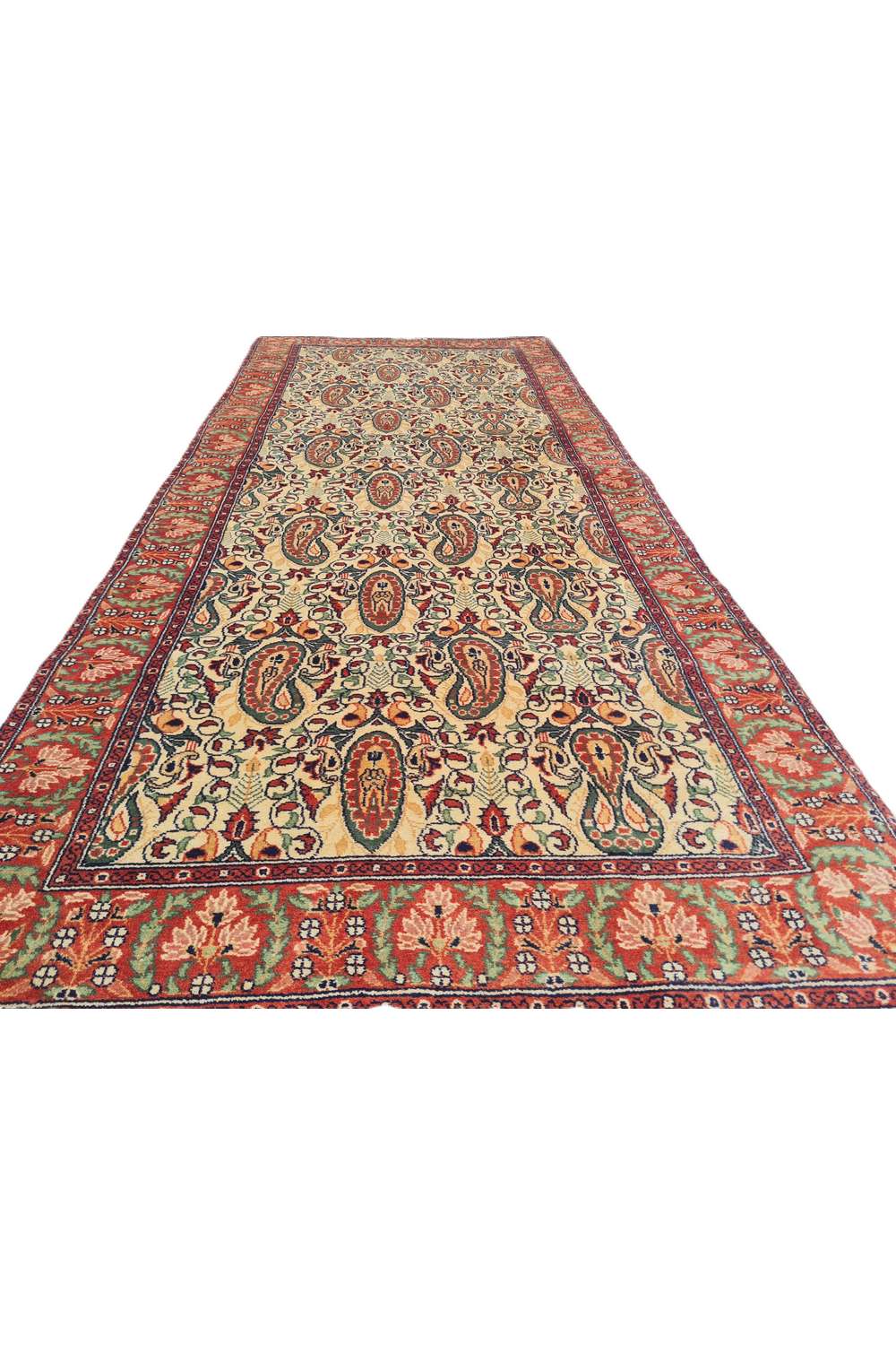 Amazing Hand Knotted Vintage Double knot Wool Area Runner Rug 6.0 x 1.7 Ft