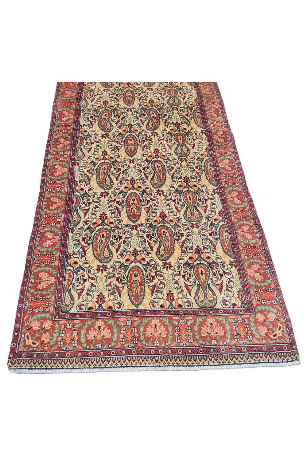 Amazing Hand Knotted Vintage Double knot Wool Area Runner Rug 6.0 x 1.7 Ft