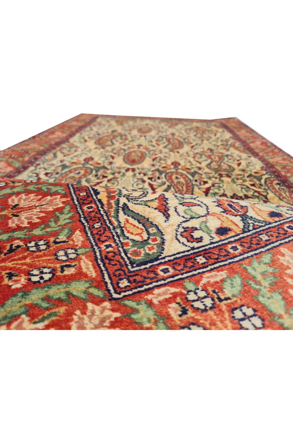 Amazing Hand Knotted Vintage Double knot Wool Area Runner Rug 6.0 x 1.7 Ft