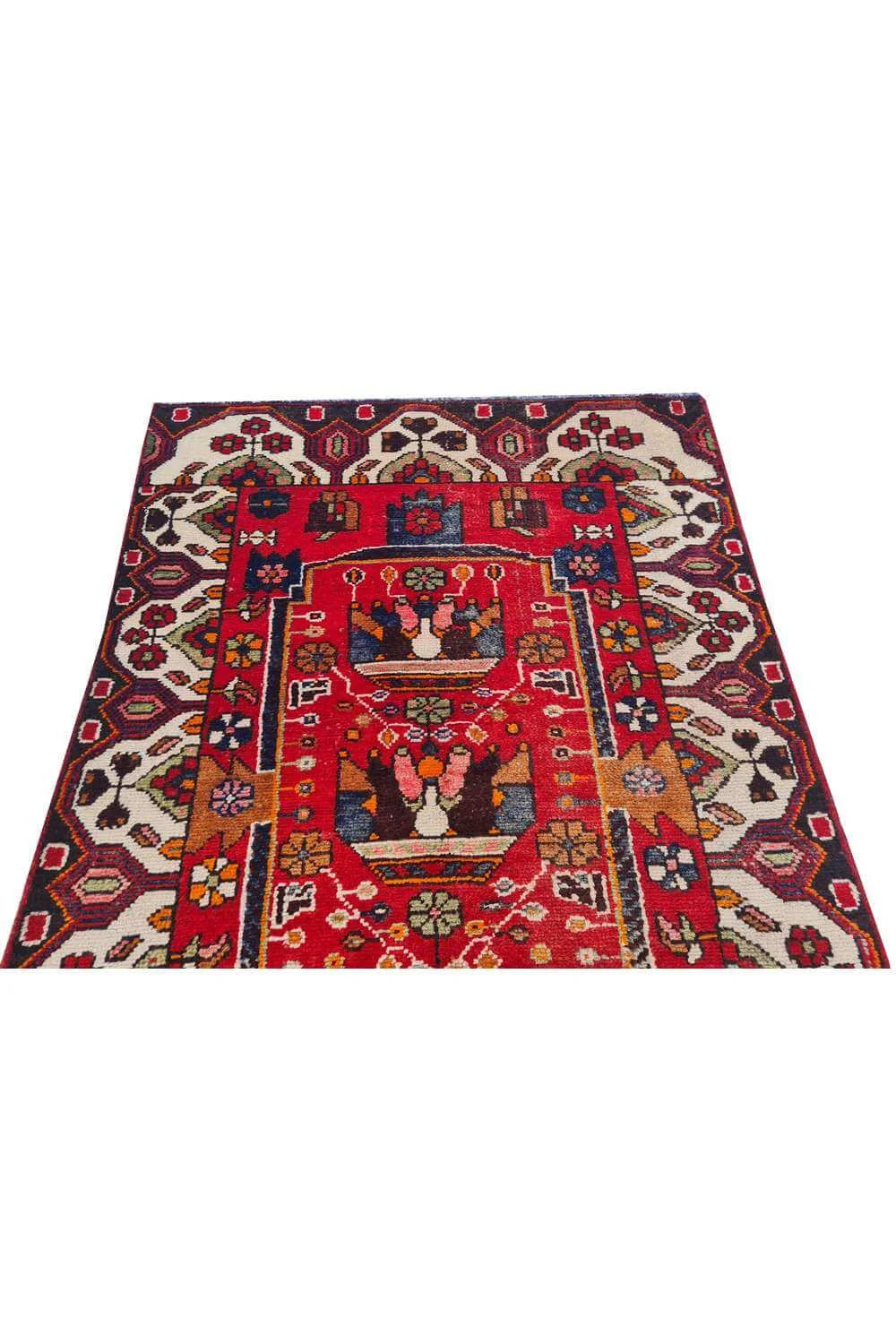 Amazing Hand Knotted Vintage Hamidoun Wool Area Rug 5.0 x 3.3 Ft