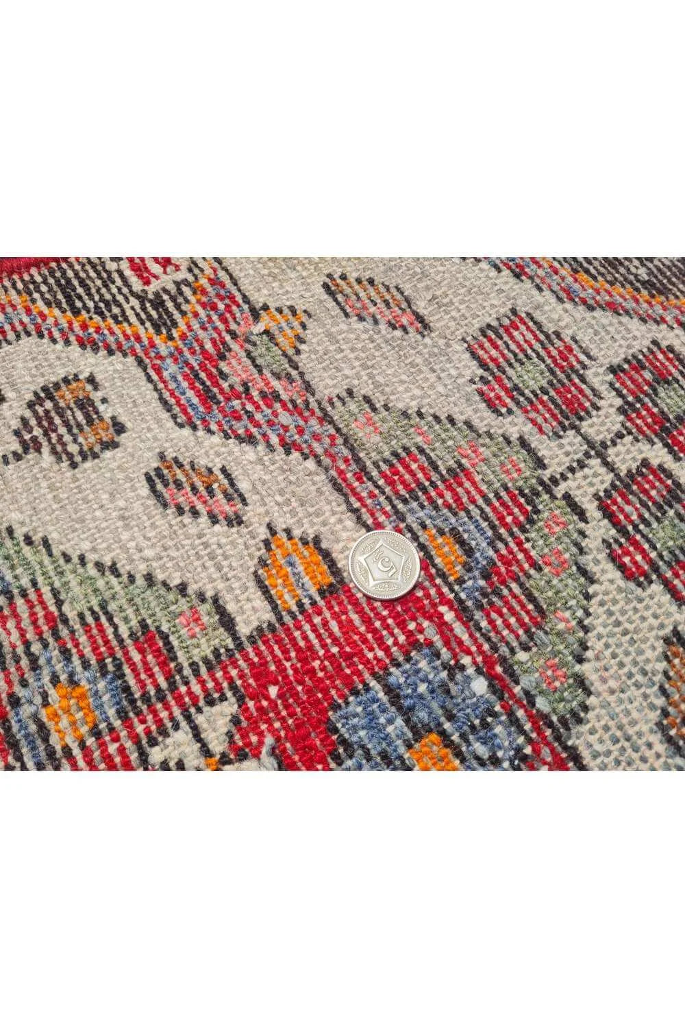 Amazing Hand Knotted Vintage Hamidoun Wool Area Rug 5.0 x 3.3 Ft