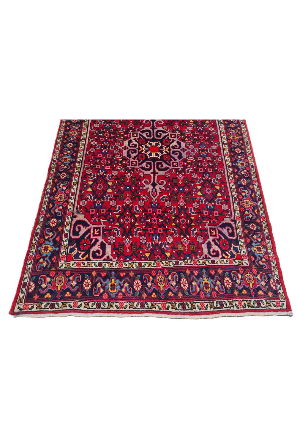 Amazing Hand Knotted Vintage Persian Bijar Wool Area Rug 5.3 x 3.5 Ft