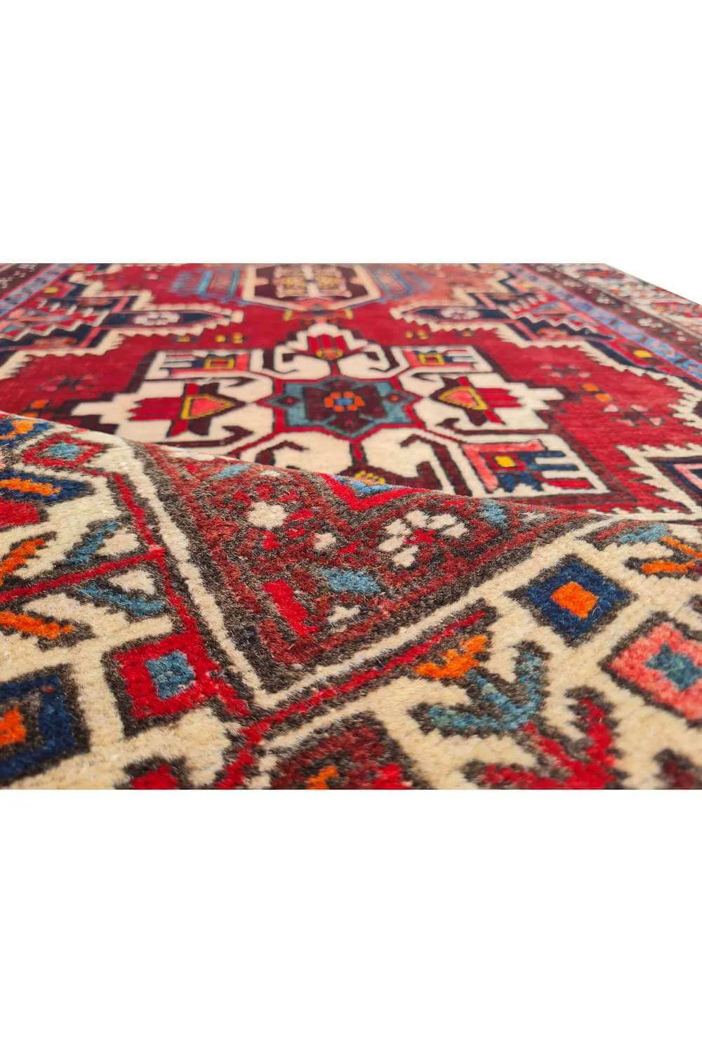 Amazing Hand Knotted Antique Hareez Wool Area Rug 5.5 x 3.6 Ft