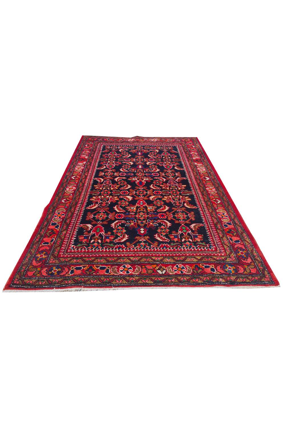 Amazing Hand Knotted Vintage Hamidoun Wool Area Rug 5.0 x 3.7 Ft