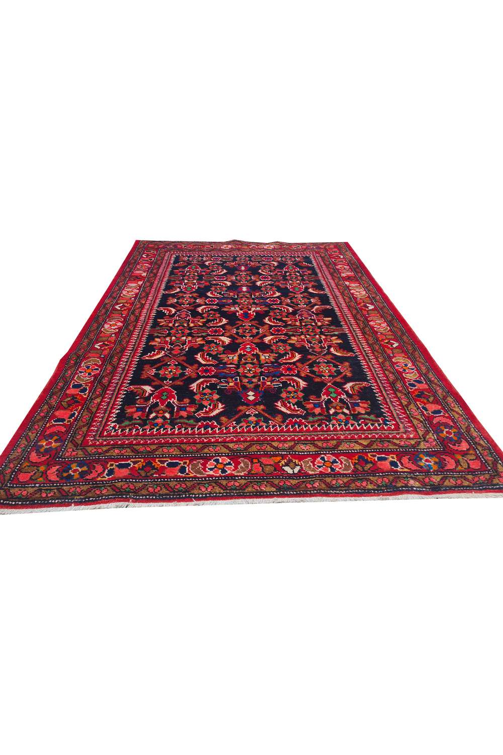Amazing Hand Knotted Vintage Hamidoun Wool Area Rug 5.0 x 3.7 Ft