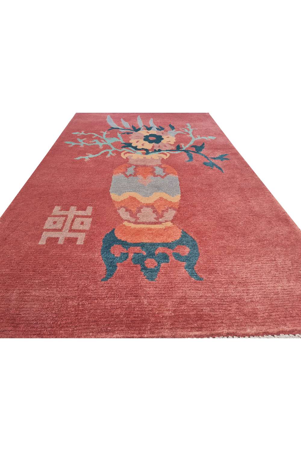 Amazing Hand Knotted Vintage Nepali Wool Area Rug 5.3 x 3.1 Ft