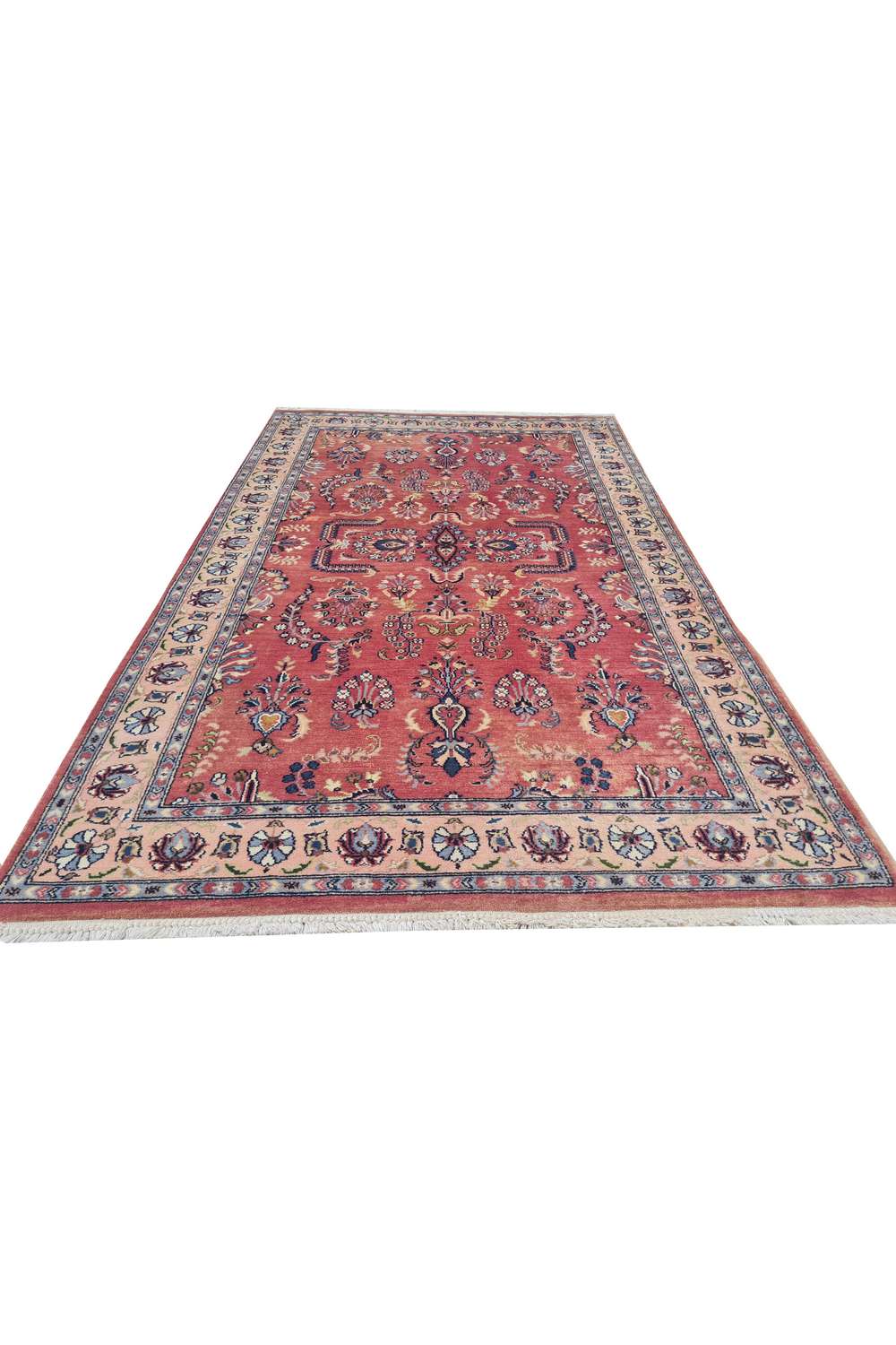 Amazing Hand Knotted Vintage Double Knot Wool Area Rug 5.2 x 3.2 Ft