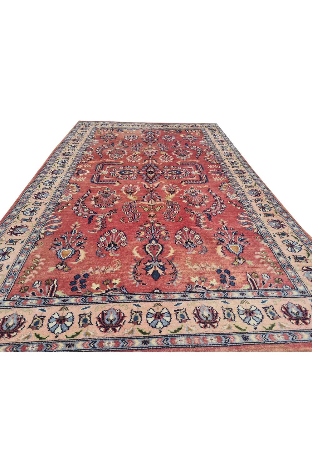 Amazing Hand Knotted Vintage Double Knot Wool Area Rug 5.2 x 3.2 Ft